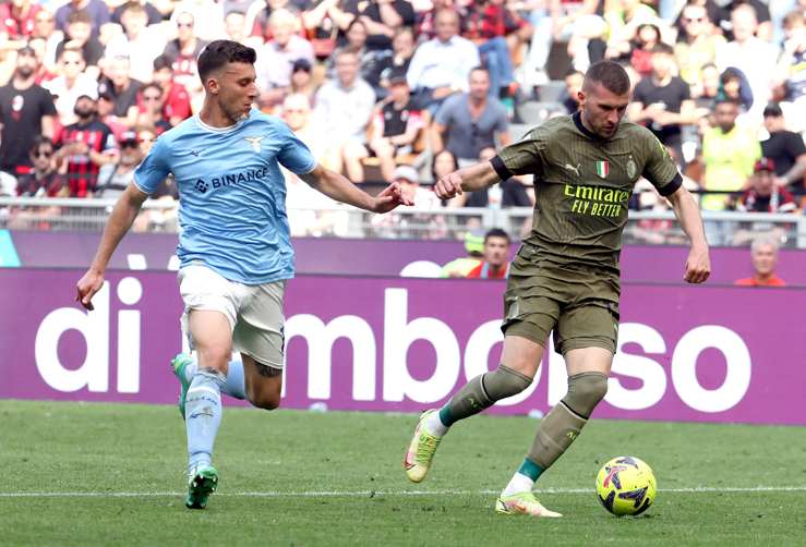 Ante Rebic con la maglia del Milan - Foto ANSA - Cronacalive.it