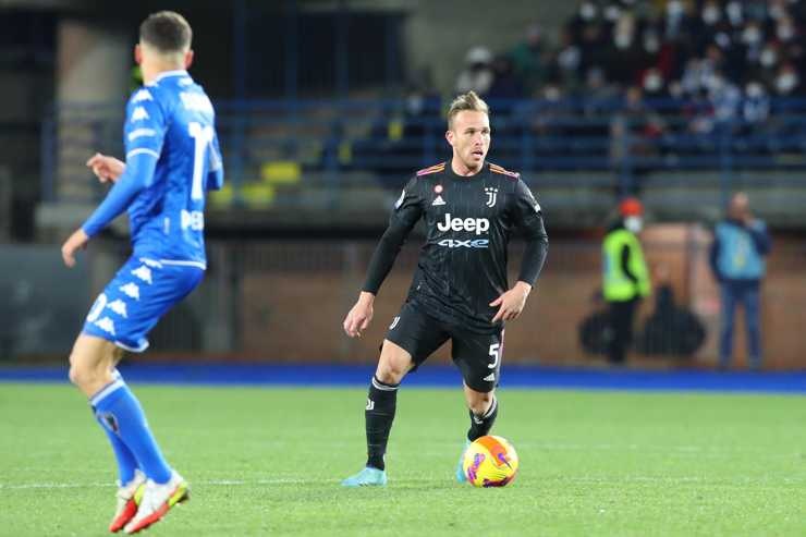 Arthur con la Juventus - Foto ANSA - Cronacalive.it