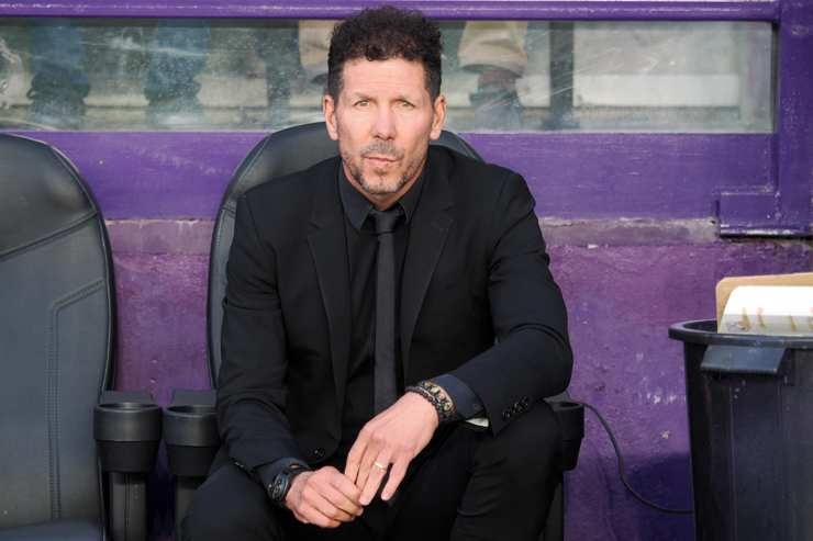 Diego Simeone sulla panchina dei Colchoneros - Foto ANSA - Cronacalive.it