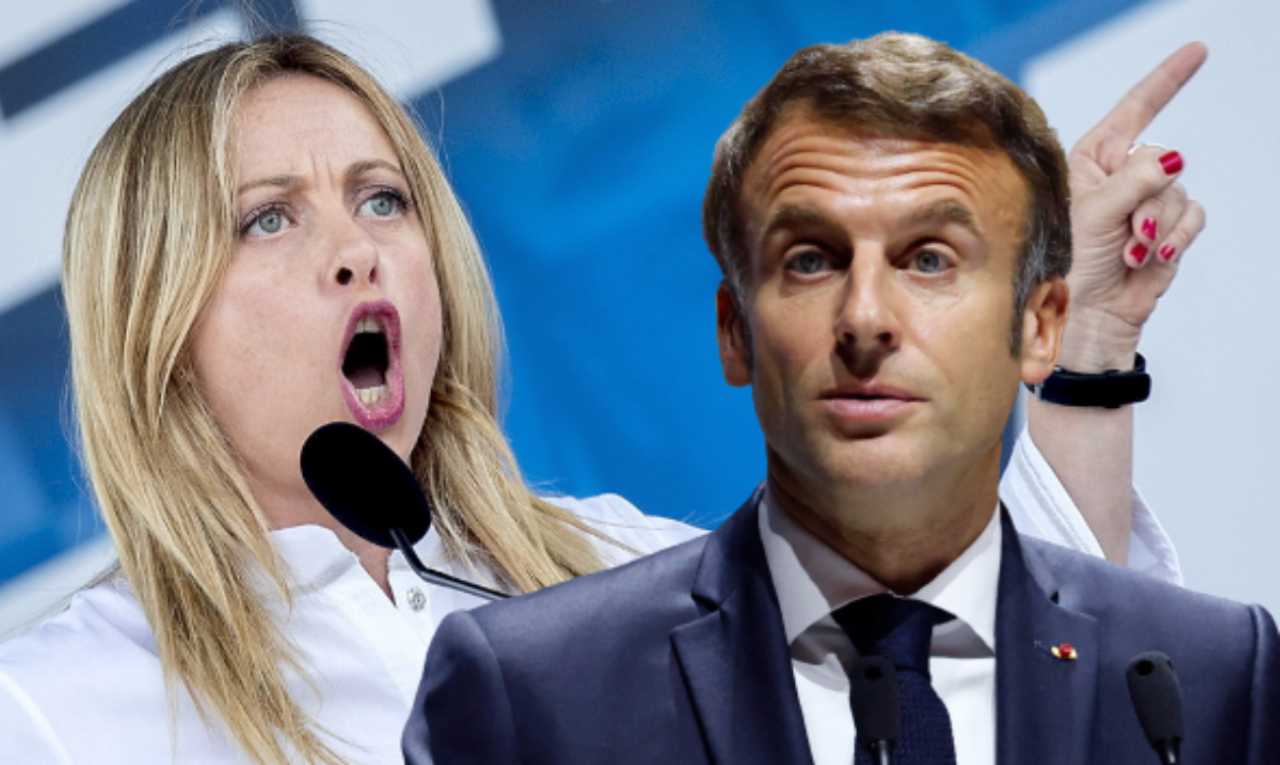 Emmanuel Macron e Giorgia Meloni - cronacalive.it