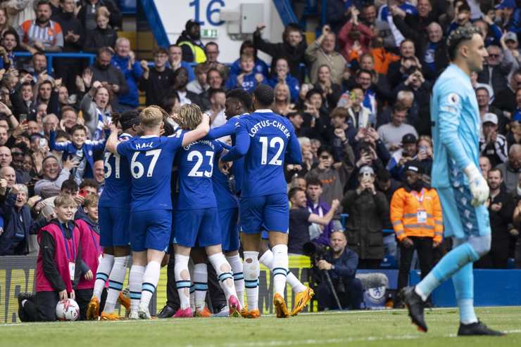 I giocatori del Chelsea festeggiano un goal - Foto ANSA - Cronacalive.it
