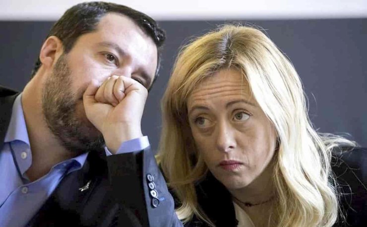 Matteo Salvini e Giorgia Meloni - cronacalive.it