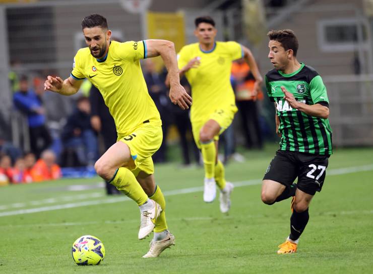 Gagliardini in una recente partita dell'Inter - Foto ANSA - Cronacalive.it