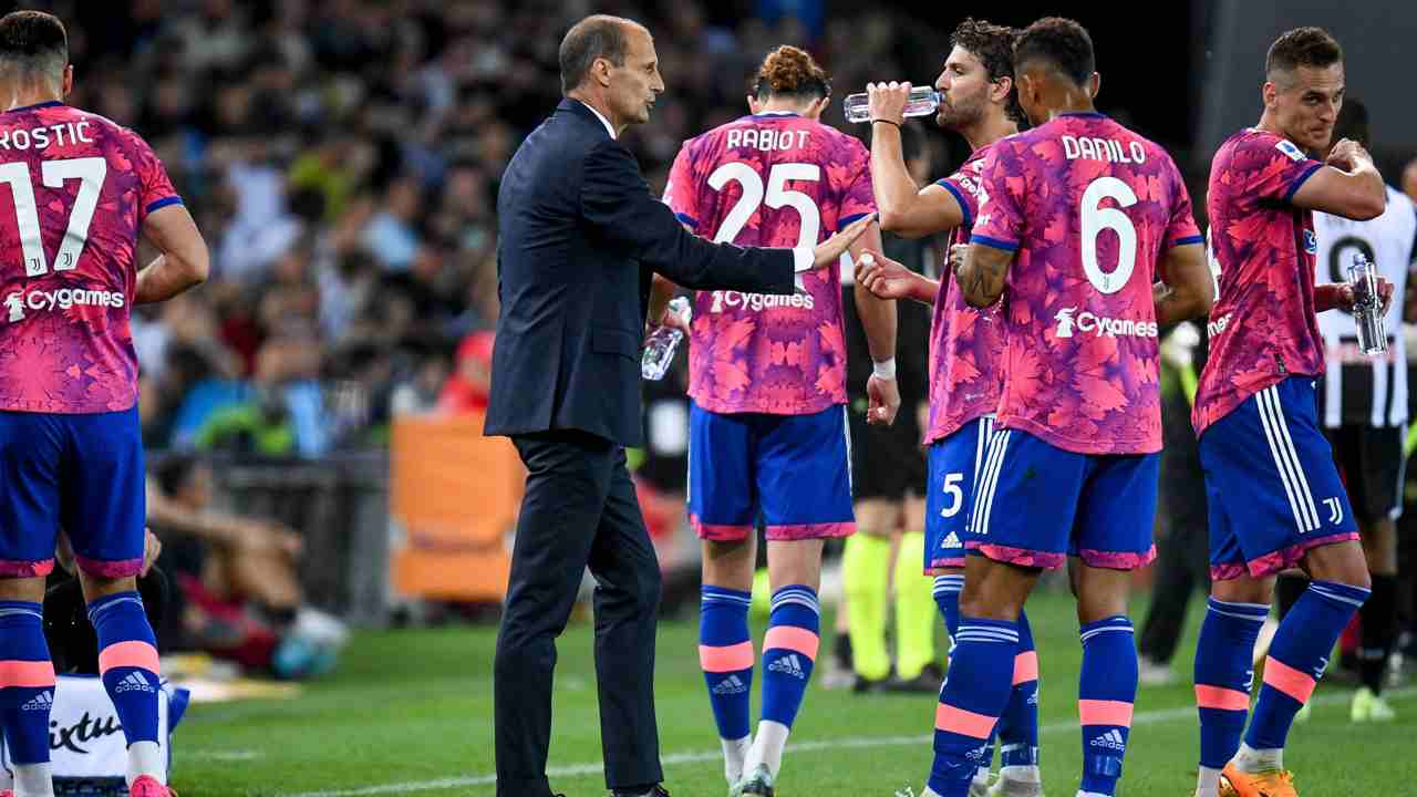 La Juventus nell'ultima partita di campionato contro l'Udinese - Foto ANSA - Cronacalive.it