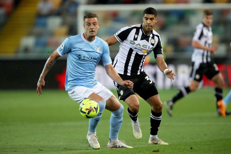 Milinkovic Savic con la maglia della Lazio - Foto ANSA - Cronacalive.it