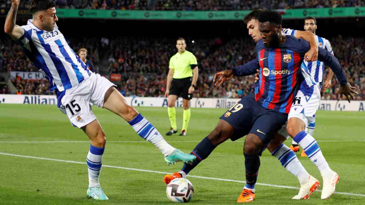 Frank Kessie con il Barcellona - Foto ANSA - Cronacalive.it