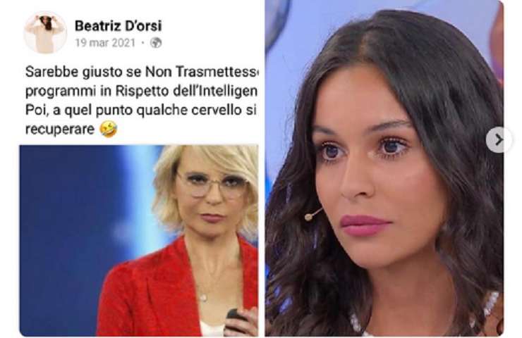 Beatriz D'Orsi contro Uomini e Donne (Fonte Instagram)