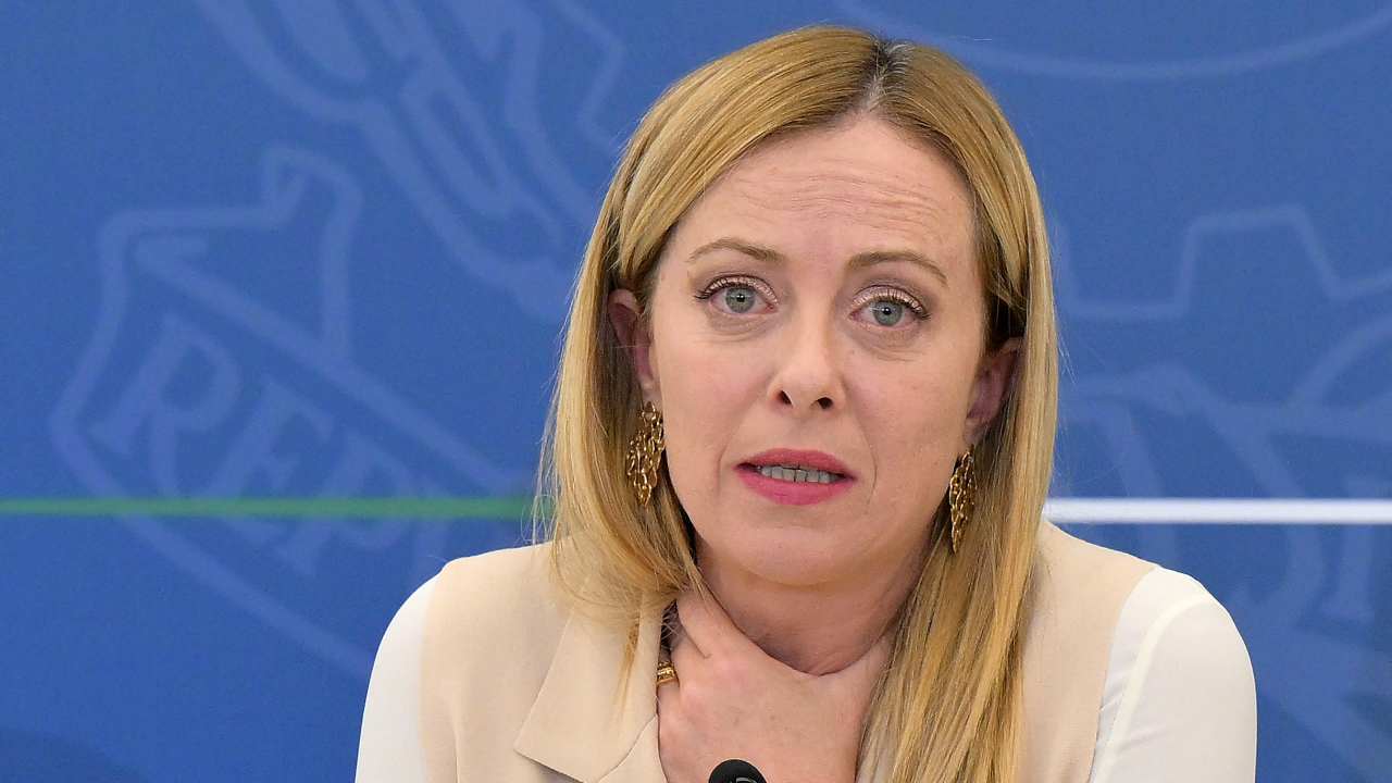 Giorgia Meloni, è finita con Andrea Giambruno (Fonte Ansa)