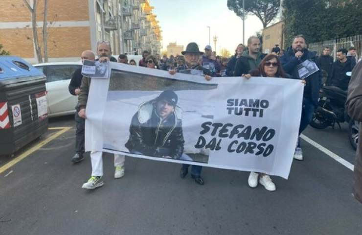 Manifestazione per Stefano Dal Corso (Fonte web)