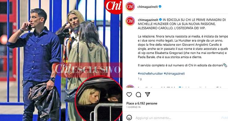 Michelle Hunziker col nuovo compagno (Fonte Instagram Chi Magazine)