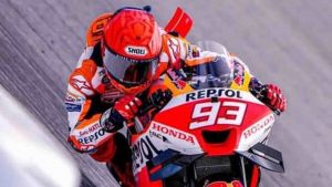 Marquez in una recente gara di Moto GP - Foto dal profilo Instagram - Cronacalive.it