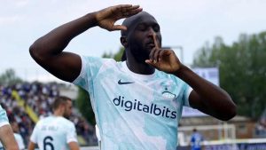 Romelu Lukaku festeggia il gol segnato all'Empoli - foto Facebook - Cronacalive